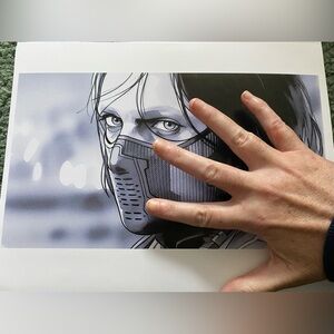 BUCKY BARNES WINTER SOLDIER MINIMALIST ART PRINT